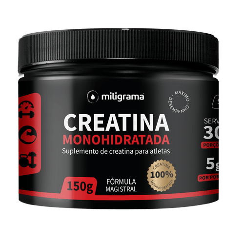 Creatina Monohidratada 100% Pura 150g Sem Sabor/Aroma 30 cápsulas Creatina Monohidratada 100% Pura 150g Sem Sabor/Aroma 30 cápsulas