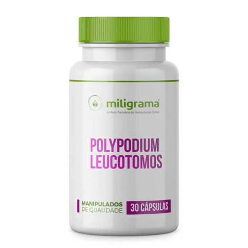 Polypodium leucotomos 250mg  30 Cápsulas Polypodium leucotomos 250mg 30 Cápsulas Sem Sabor/Aroma 30 Cápsulas Branca/Transparente