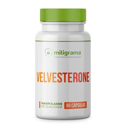 Velvesterone (Deer Velvet Antler) 250mg 60 Cápsulas Sem Sabor/Aroma 60 cápsulas