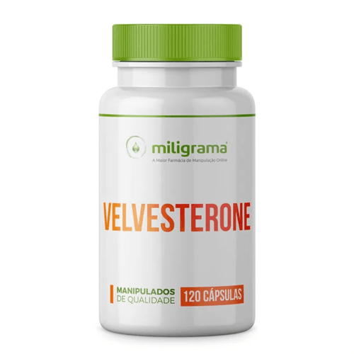 Velvesterone (Deer Velvet Antler) 250mg 120 Cápsulas Sem Sabor/Aroma 60 cápsulas