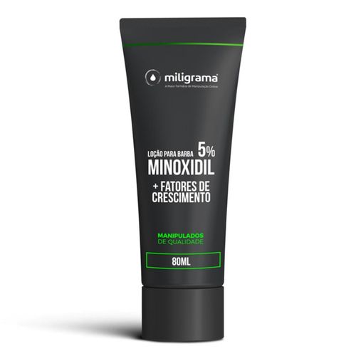 Loção para Barba com Fatores de Crescimento Com Minoxid 5% 80ml Loção para Barba com Fatores de Crescimento e Minoxid 80ml 80ml 50g