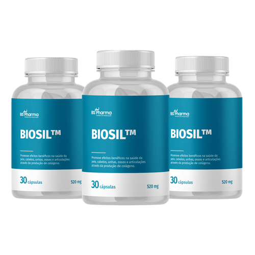 Combo BioSil 520 mg - 3 frascos 3x30 Combo BioSil 520 mg - 3 frascos 3x30