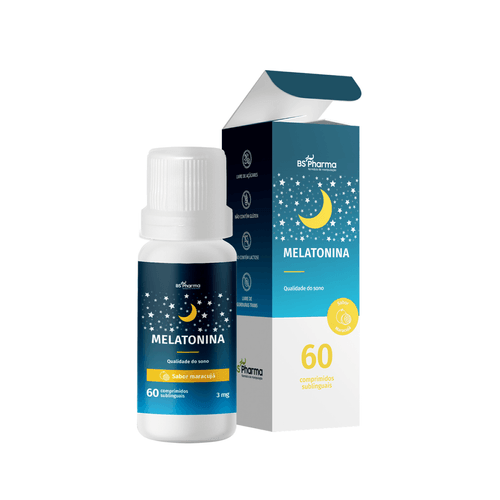 Melatonina em comprimido sublingual 3mg 60 Comprimidos Melatonina em comprimido sublingual 3mg 60 Comprimidos
