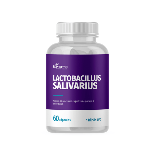 Lactobacillus Salivarius - 1 bilhão UFC 60 Cápsulas Lactobacillus Salivarius - 1 bilhão UFC 60 Cápsulas