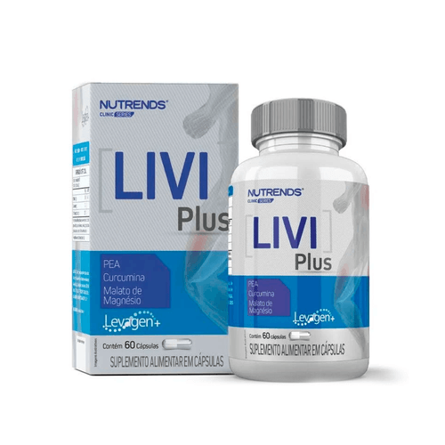 Livi Plus, PEA, Curcuma e Magnésio 60 Cápsulas 60 Cápsulas