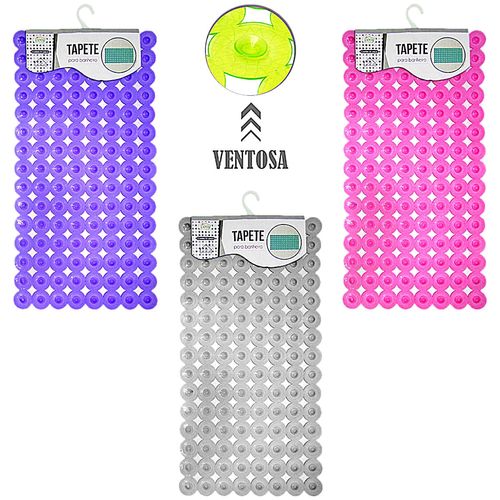 Tapete Box Banheiro Retangular Antiderrapante 35x66cm Colorido Tapete Box Banheiro Retangular Antiderrapante 35x66cm Colorido