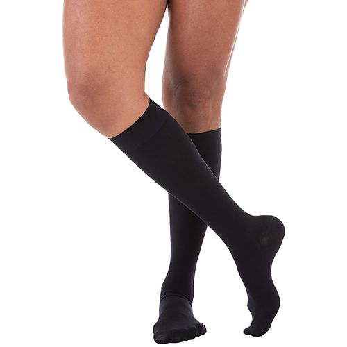 Meia Compressão 3/4 Ultraline 4000 30-40mmHg Fechada Preta P