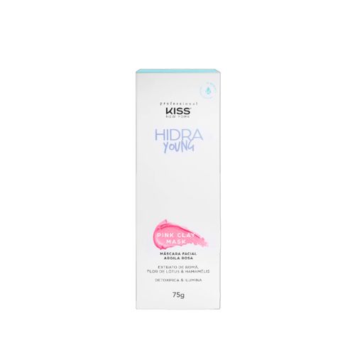 Kiss New York Argila Rosa Hidra Young Pink Clay Mask - Máscara Facial 75g