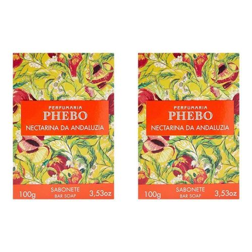 KIT 2 Sabonete em Barra Phebo Nectarina da Andaluzia Granado 100g