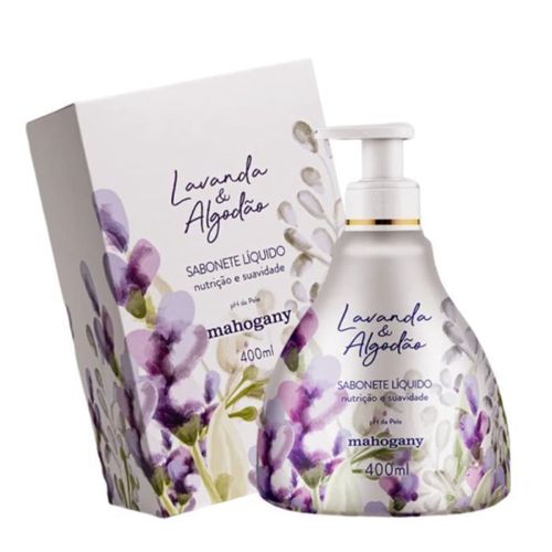 Sabonete Líquido Lavanda & Algodão Mahogany 400ml Branco