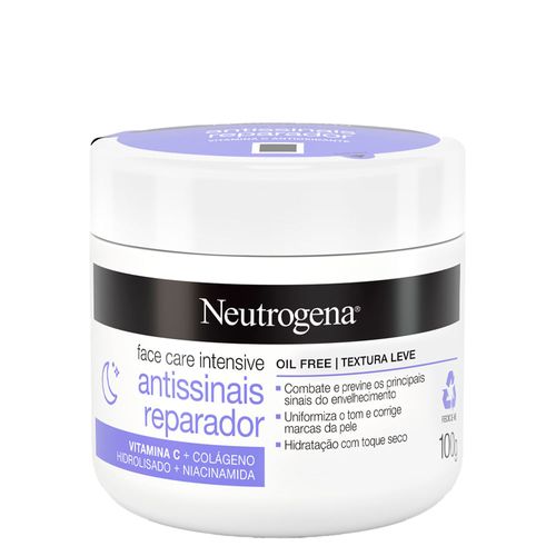 Creme Facial Neutrogena Face Care Intensive Hidratante Antissinais Reparador 100g 100g Creme Facial Neutrogena Face Care Intensive Hidratante Antissinais Reparador 100g 100g