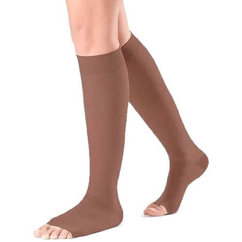 Meia 3/4 Select Comfort Premium Sigvaris - 20-30mmHg - Chocolate - Aberta - G3 Meia 3/4 Select Comfort Premium Sigvaris - 20-30mmHg - Chocolate - Aberta - G3