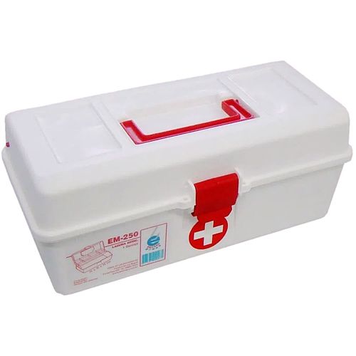 Maleta SOS 1 Estojo Bandeja Deslizantes com Divisórias Branca - unidade Maleta SOS 1 Estojo Bandeja Deslizantes com Divisórias Branca - unidade