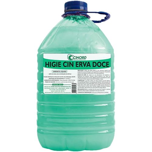 Sabonete Líquido Perolado Higie Cin Erva Doce 5 litros Sabonete Líquido Perolado Higie Cin Erva Doce 5 litros