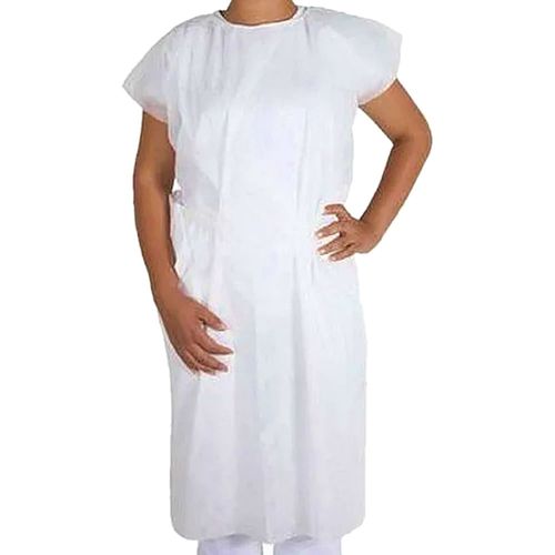 Avental TNT sem Manga Descartável Branca Gram 30 - unidade