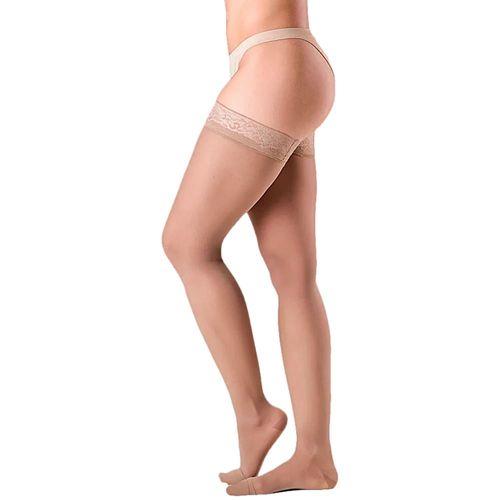 Meia 7/8 Sigvaris Audace 15-20mmHg Fechada Natural Escuro Tam 3