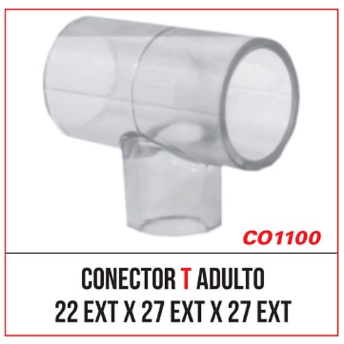 Conector T Adulto Haoxi - unidade Conector T Adulto Haoxi - unidade