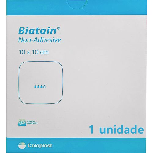 Curativo Biatain Não Adesivo Coloplast 33410 - 10x10 cm - Unidade Curativo Biatain Não Adesivo Coloplast 33410 - 10x10 cm - Unidade