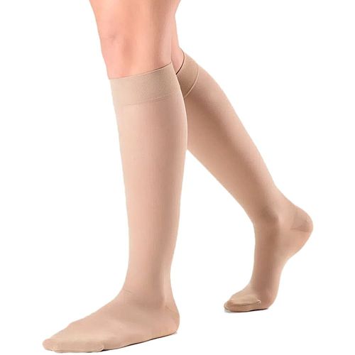 Meia 3/4 Ever Sheer Sigvaris 20-30 mmHg Fechada Caramelo M2