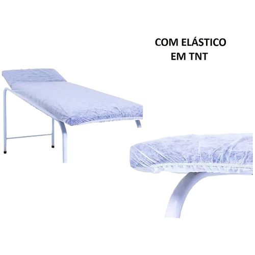 Lençol TNT Descarpack Elástico Gramatura 20 Branco 200X90cm - 10 unidades