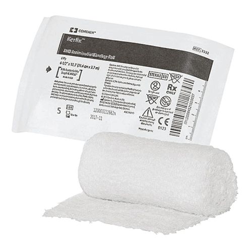 Rolo de Gaze com PHMB Kerlix AMD Antimicrobial COVIDIEN - 11,4cm x 3,7m - 3332