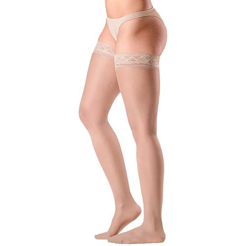 Meia 7/8 Sigvaris Audace 15-20mmHg Fechada Natural Tam 1