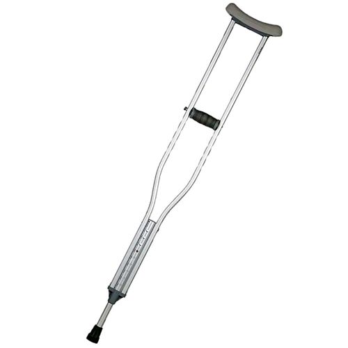 Muleta Axilar de Alumínio Mercur Cinza Tam G - unidade Muleta Axilar de Alumínio Mercur Cinza Tam G - unidade