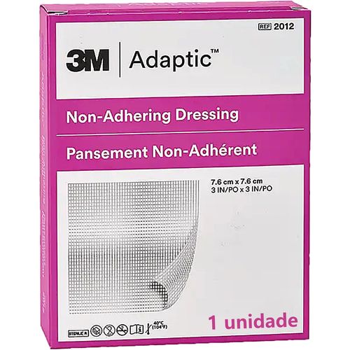 Curativo Adaptic não aderente 7.6x7.6cm 2012 - unidade