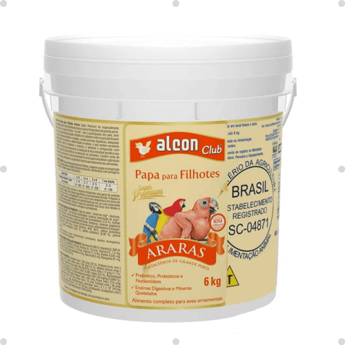 Kit 2 Ração Alcon Club Papa P/ Filhotes De Araras Super Premium 6Kg Kit 2 Ração Alcon Club Papa P/ Filhotes De Araras Super Premium 6Kg