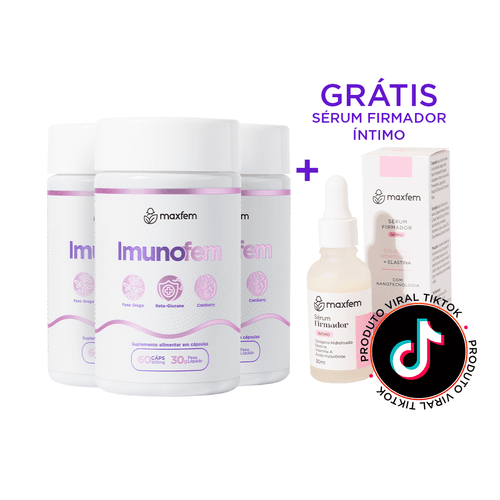 3 Imunofem para Candidíase + Sérum Firmador Maxfem Grátis 3 Imunofem para Candidíase + Sérum Firmador Maxfem Grátis