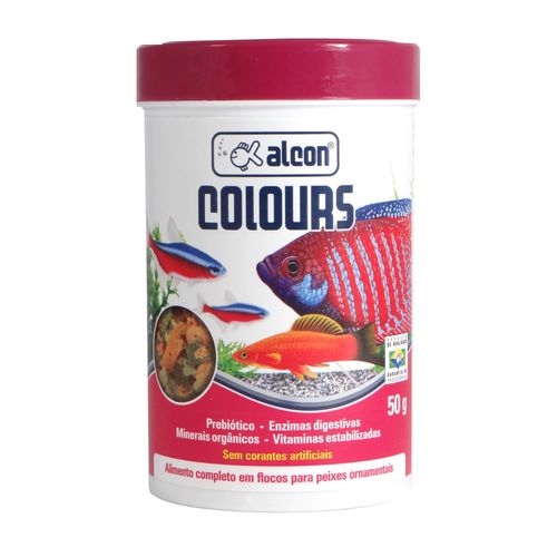 Ração Alcon Colours Flocos 50g Ração Alcon Colours Flocos 50g