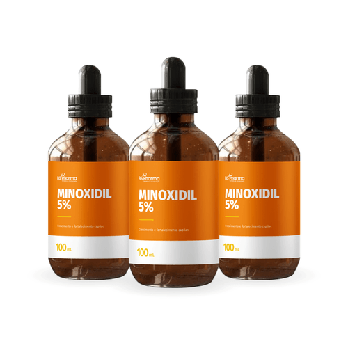 Combo de minoxidil 5% - 100 mL 3 frascos Combo de minoxidil 5% - 100 mL 3 frascos