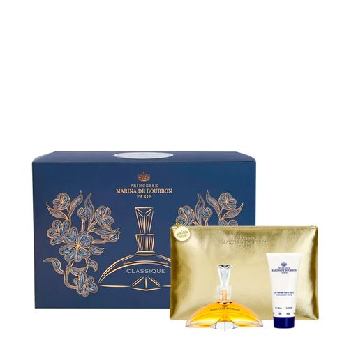 Kit Marina de Bourbon Classique Feminino - EDP 100ml + Body Lotion 100ml + Necessaire 100ml