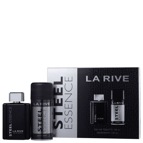 Kit La Rive Steel Essence Masculino - Eau de Toilette 100ml + Desodorante 150ml Kit
