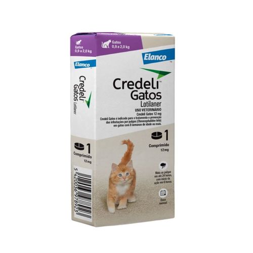 Credeli Gatos 12Mg - 1 Comp -Gatos de 0,9 a 2,0Kg Sim