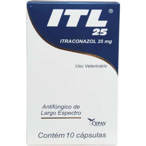 ITL 25mg - caixa com 10 compr. único ITL 25mg - caixa com 10 compr. único