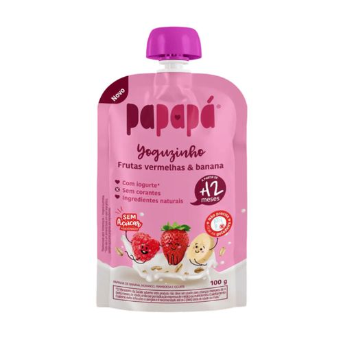 Yoguzinho de Frutas Vermelhas e Banana Papapá 100g Yoguzinho de Frutas Vermelhas e Banana Papapá 100g