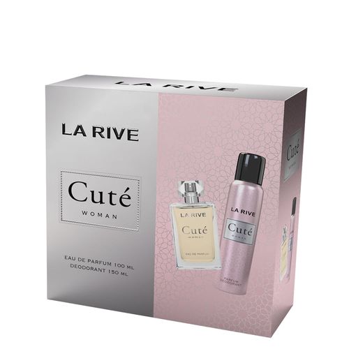 Kit Perfume La Rive Cuté Feminino - Eau de Toilette 100ml + Desodorante 150ml Coffret