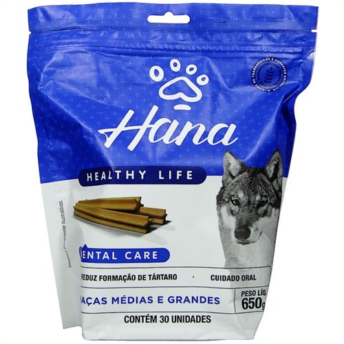 SNACK HANA LIFE DENTAL CARE CÃES ADULTOS RAÇAS MÉDIAS E GRANDES 650G SNACK HANA LIFE DENTAL CARE CÃES ADULTOS RAÇAS MÉDIAS E GRANDES 650G