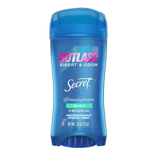 Secret Outlast Sweat e Odor Uscented - Desodorante 73g 73g Secret Outlast Sweat e Odor Uscented - Desodorante 73g 73g