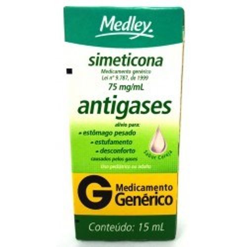 Simeticona 75mg/ml Genérico Medley Gotas 15ml - Drogarias Pacheco