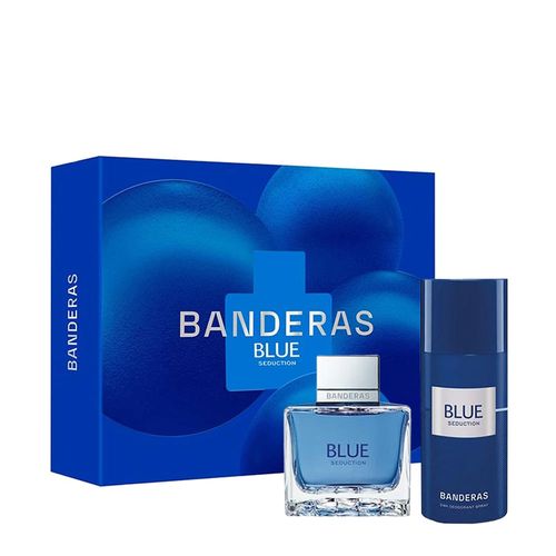 Kit Banderas Blue Seduction Masculino - Edt 100ml + Deo 150ml NULO Kit Banderas Blue Seduction Masculino - Edt 100ml + Deo 150ml NULO