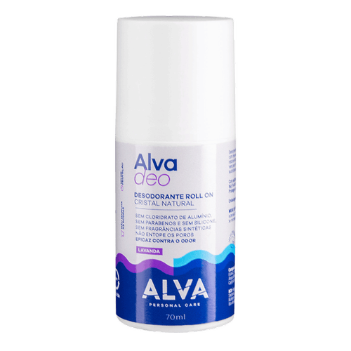 Alva Personal Care Deo Cristal Natural Lavanda - Desodorante Roll On Vegano 70ml 70ml Alva Personal Care Deo Cristal Natural Lavanda - Desodorante Roll On Vegano 70ml 70ml