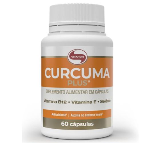 Curcuma Plus Suplemento Alimentar 60 Cápsulas Vitafor