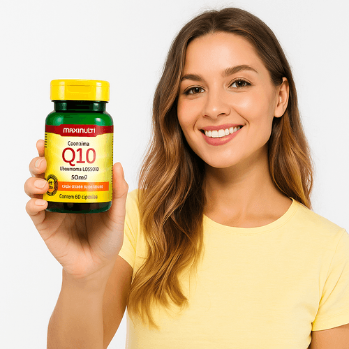 Coenzima Q10 Ubiquinol 50mg 60cp  Zero Açucar Idoso Senior