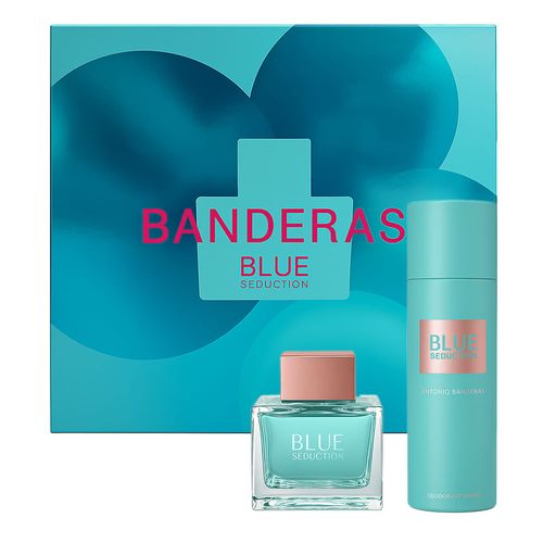 Kit Banderas Blue Seduction for Women - Edt 80ml + Deo 150ml NULO Kit Banderas Blue Seduction for Women - Edt 80ml + Deo 150ml NULO