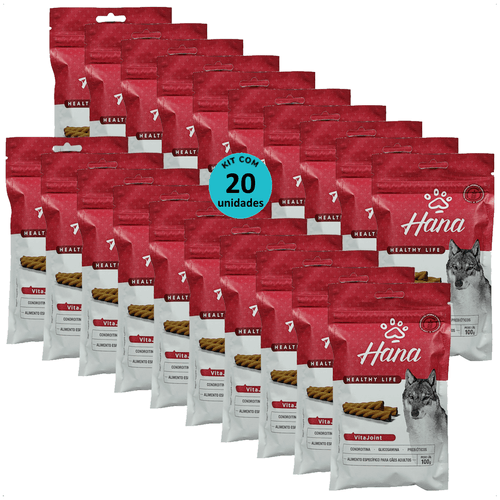 SNACK HANA HEALTHY LIFE VITAJOINT CÃES ADULTOS 100G KIT COM 20 SNACK HANA HEALTHY LIFE VITAJOINT CÃES ADULTOS 100G KIT COM 20