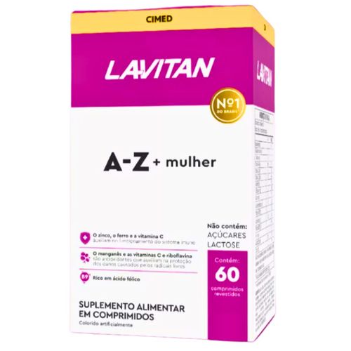 Lavitan Mulher A-z 60cp centrum Suplemento completo