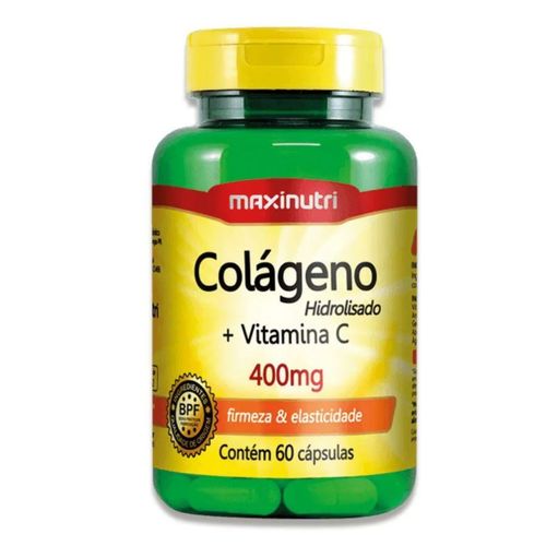 Colageno Hidrolisado com vitamina C 400mg 60cp Zero Açucar