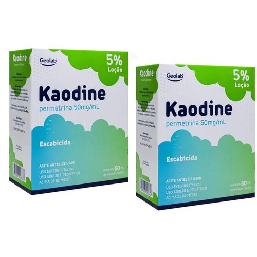 Kaodine Loção 5% para escabiose sarna Adulto e Pediatrico Kit 2 Kaodine Loção 5% para escabiose sarna Adulto e Pediatrico Kit 2